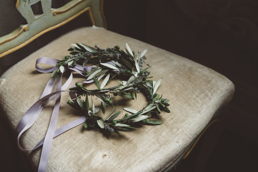 Floral crowns - Wedding at Castello di Meleto - Italian Wedding Designer