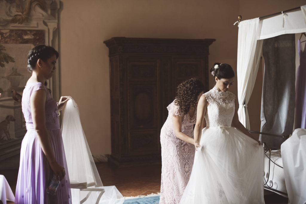wedding dress - Wedding at Castello di Meleto - Italian Wedding Designer