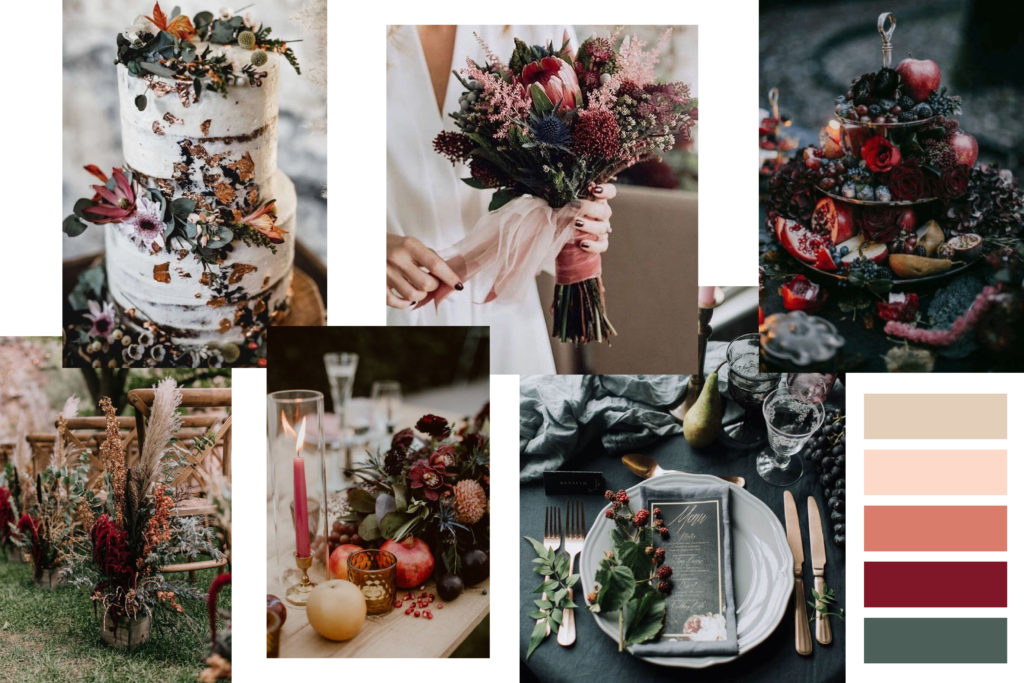 Autumn color Wedding Mood Board - Italian Wedding Designer