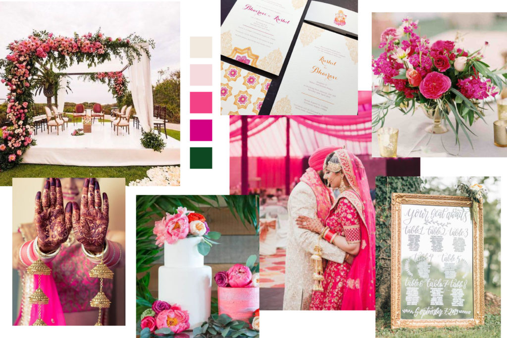 Indian Wedding Mood Board - Italian Wedding Designer