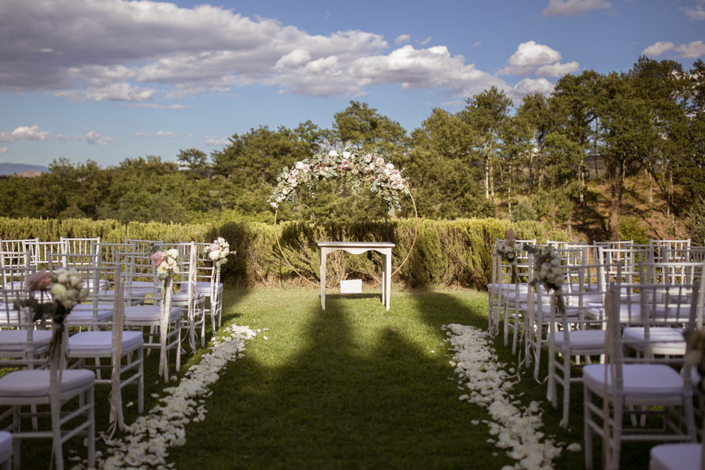 Garden Ceremony - Wedding at Montalto Castle - Italian Wedding Designer