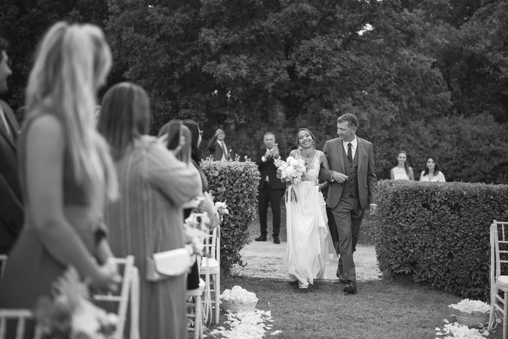 Bride Entrance - Wedding at Montalto Castle - Italian Wedding Designer 