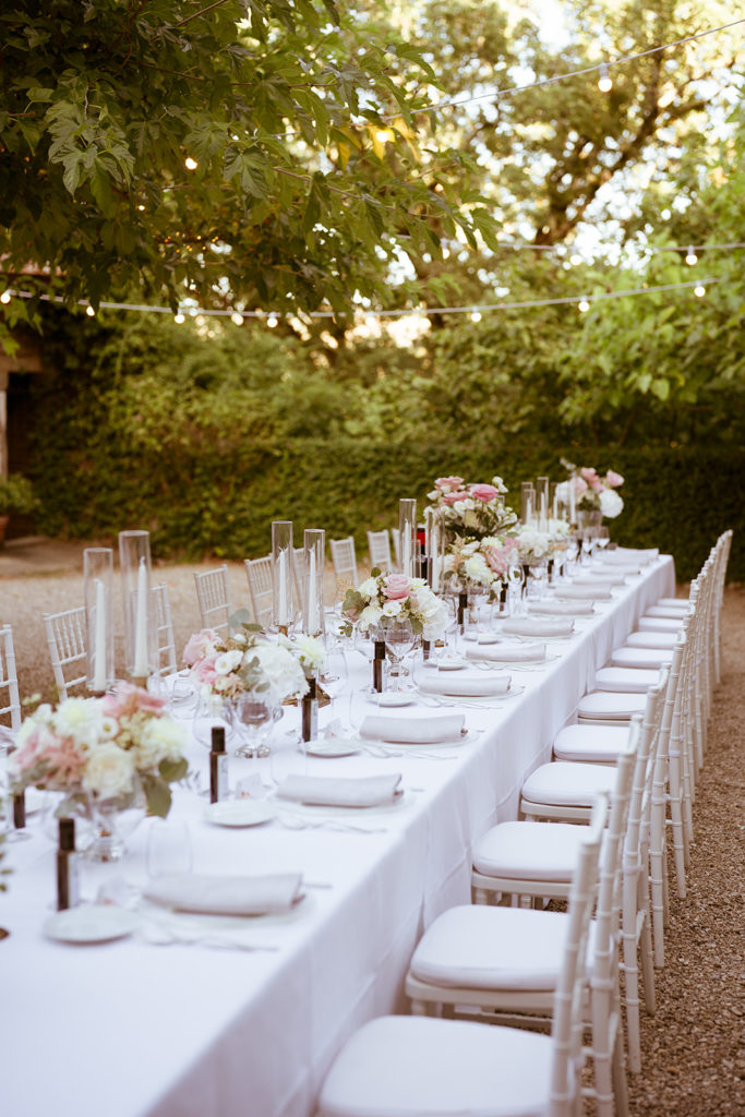 White Tablecloths - Wedding at Montalto Castle - Italian Wedding Designer 