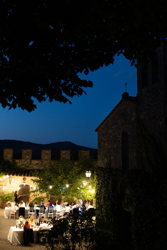 Al Fresco Dinner - Wedding at Montalto Castle - Italian Wedding Designer 