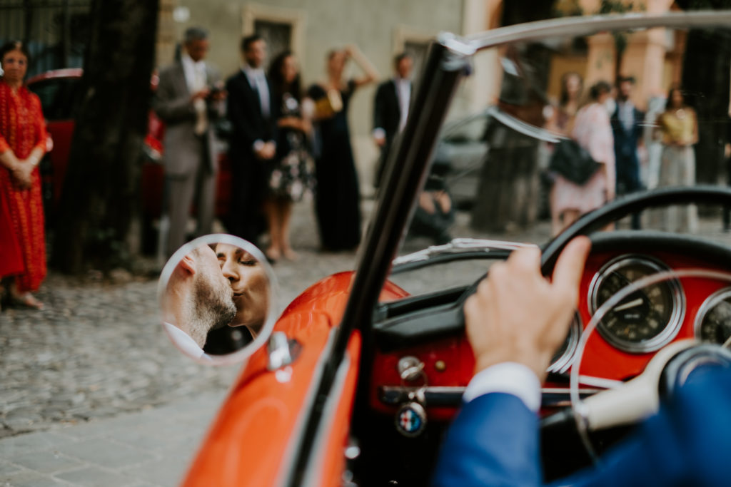 Convertible car wedding 3 michelin stars wedding - Italian Wedding Designer