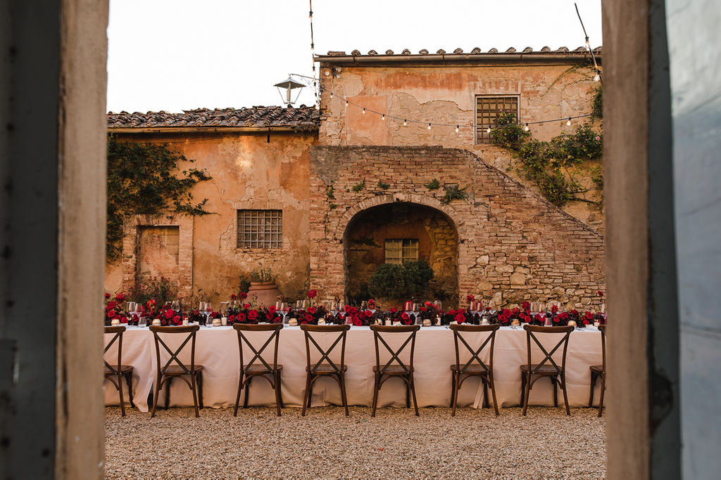 Tuscan dinner - 3 days event at Villa Catignano - Italian Wedding Designer