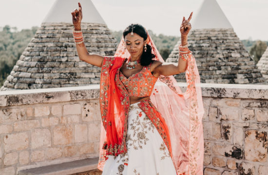 Indian Bride at Masseria Grieco - Catholic & Hindu wedding in Puglia - Italian Wedding Designer